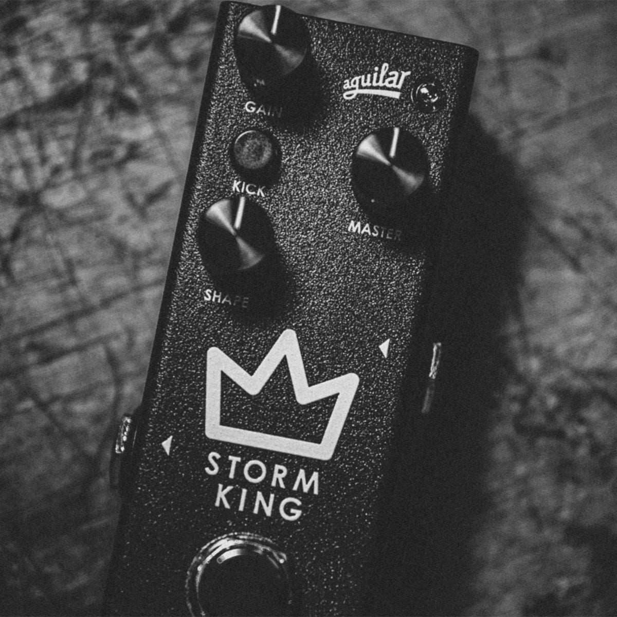 Aguilar Storm King Distortion Fuzz Bass pedal close up